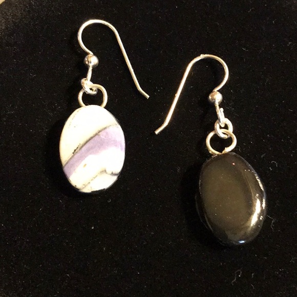 Polymer Clay Earrings w/ .925 sterling Silver - Picture 2 of 3
